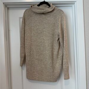 H&M Light Beige Cowl Neck Sweater